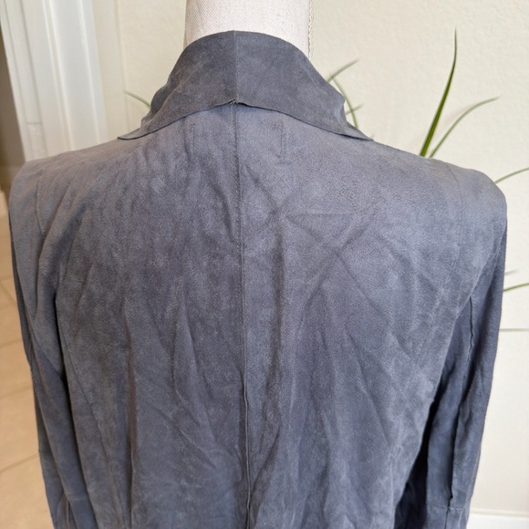 Bagatelle Draped Blue Women's Blazer - Picture 8 of 10